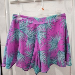 Adrienne lilac tropical shorts